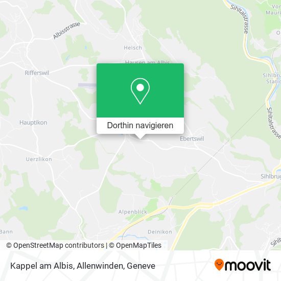 Kappel am Albis, Allenwinden Karte