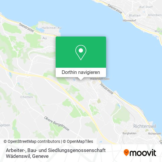 Arbeiter-, Bau- und Siedlungsgenossenschaft Wädenswil Karte