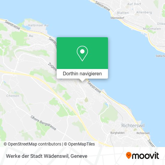 Werke der Stadt Wädenswil Karte