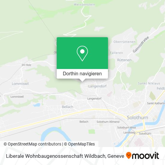 Liberale Wohnbaugenossenschaft Wildbach Karte