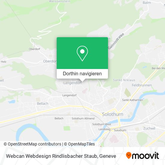 Webcan Webdesign Rindlisbacher Staub Karte