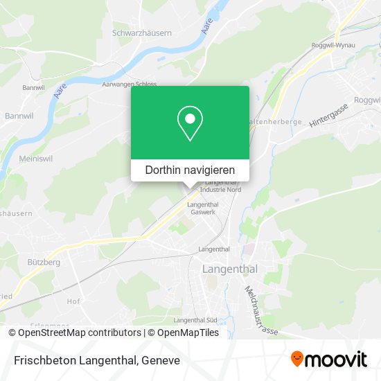 Frischbeton Langenthal Karte