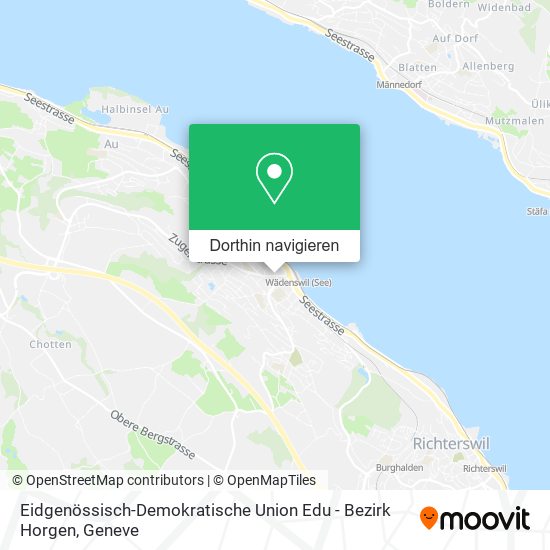 Eidgenössisch-Demokratische Union Edu - Bezirk Horgen Karte