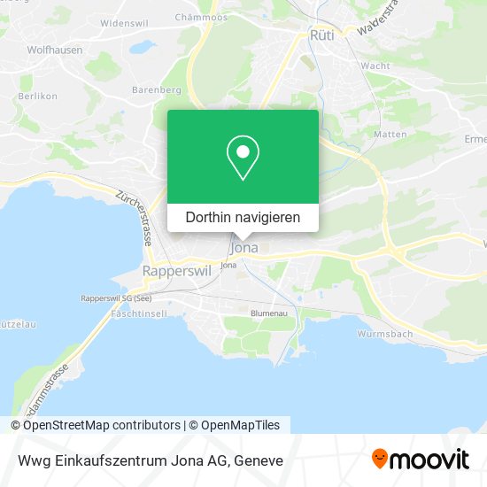 Wwg Einkaufszentrum Jona AG Karte