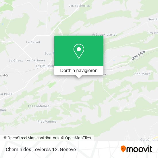 Chemin des Lovières 12 Karte