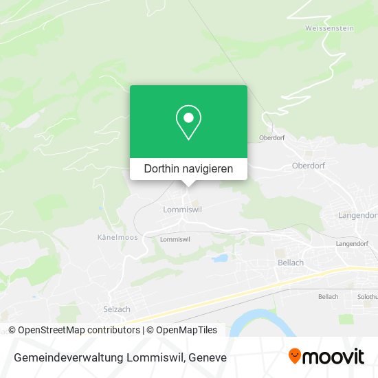 Gemeindeverwaltung Lommiswil Karte