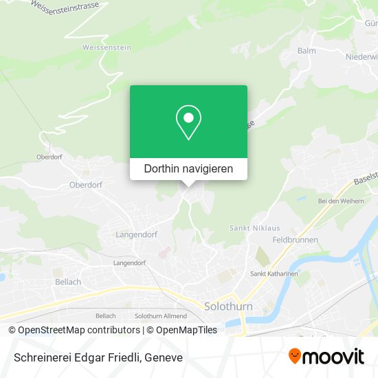 Schreinerei Edgar Friedli Karte