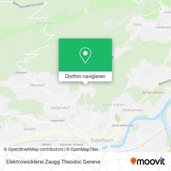 Elektrowicklerei Zaugg Theodor Karte