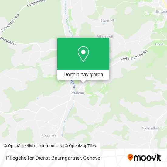 Pflegehelfer-Dienst Baumgartner Karte