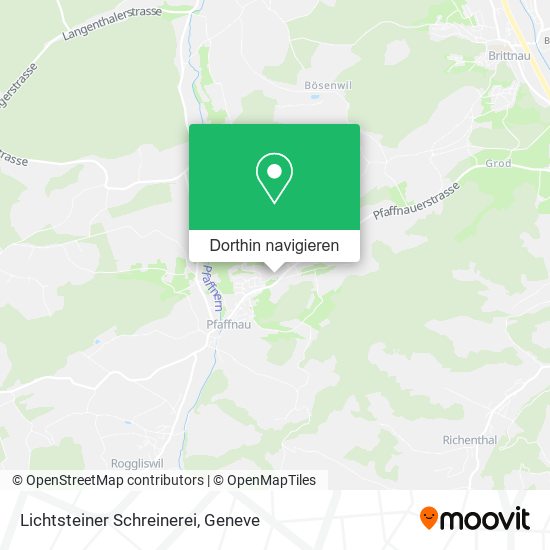 Lichtsteiner Schreinerei Karte