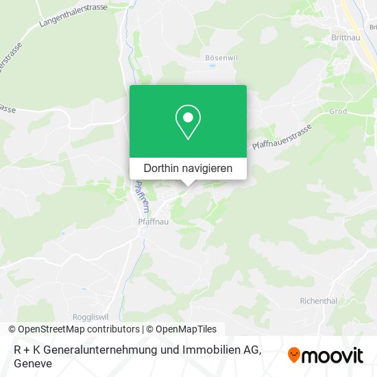 R + K Generalunternehmung und Immobilien AG Karte