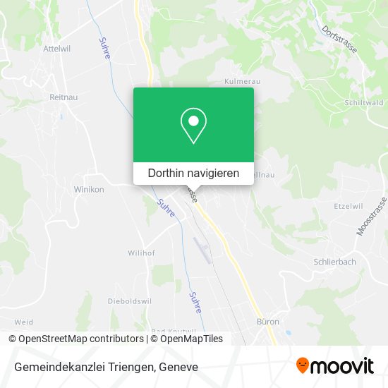 Gemeindekanzlei Triengen Karte