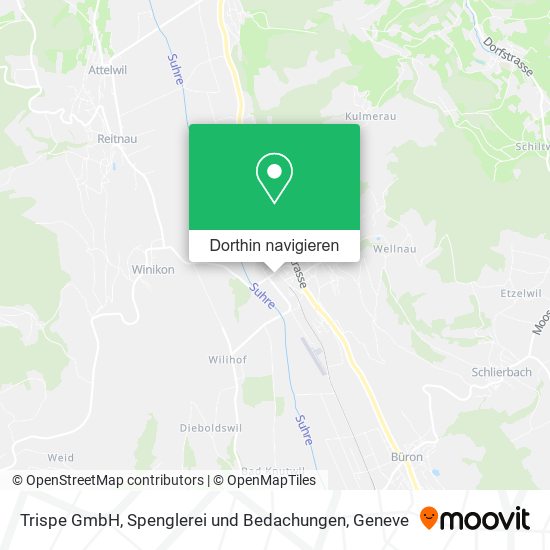 Trispe GmbH, Spenglerei und Bedachungen Karte
