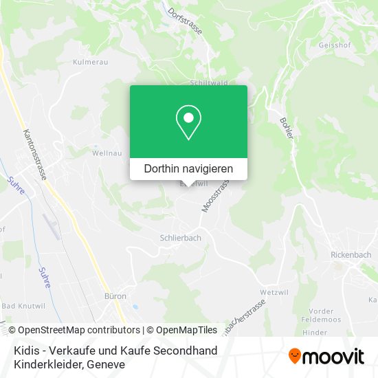 Kidis - Verkaufe und Kaufe Secondhand Kinderkleider Karte