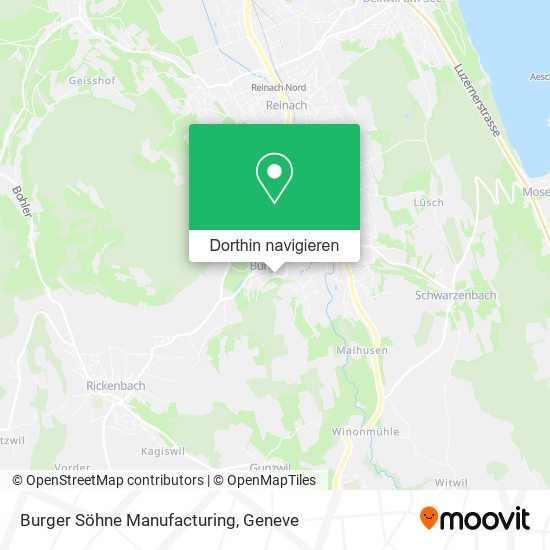 Burger Söhne Manufacturing Karte