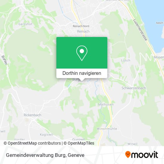 Gemeindeverwaltung Burg Karte