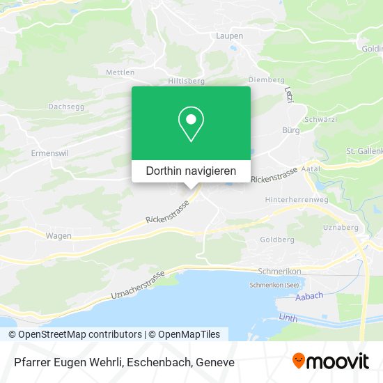 Pfarrer Eugen Wehrli, Eschenbach Karte