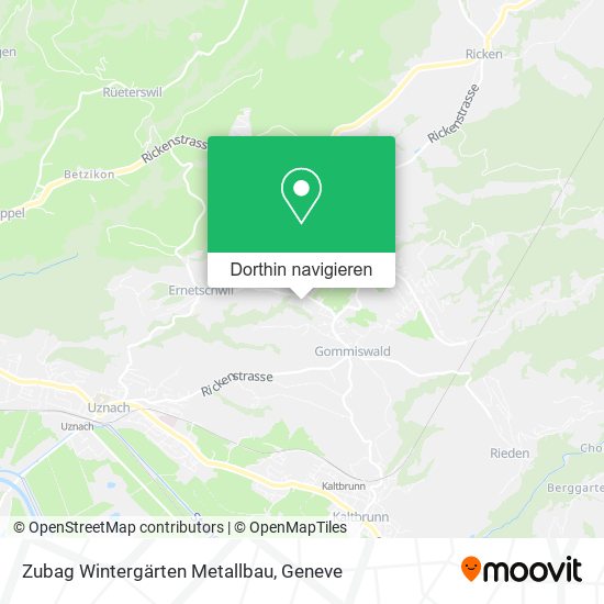 Zubag Wintergärten Metallbau Karte
