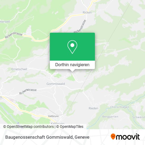 Baugenossenschaft Gommiswald Karte