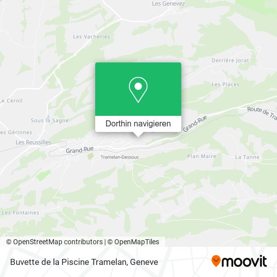 Buvette de la Piscine Tramelan Karte