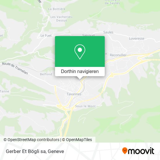Gerber Et Bögli sa Karte
