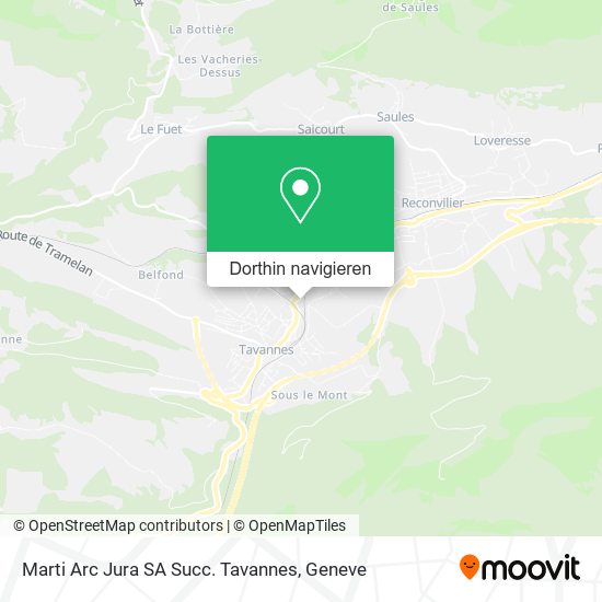 Marti Arc Jura SA Succ. Tavannes Karte