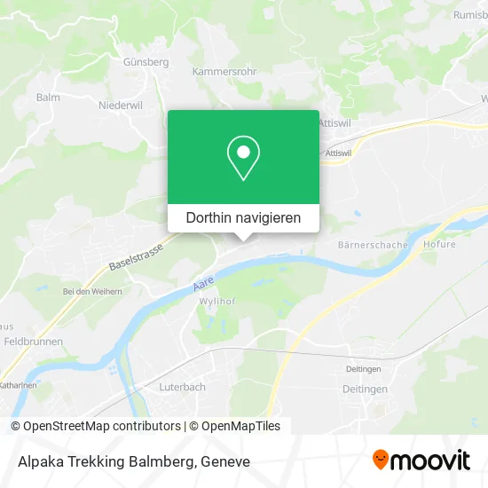 Alpaka Trekking Balmberg Karte