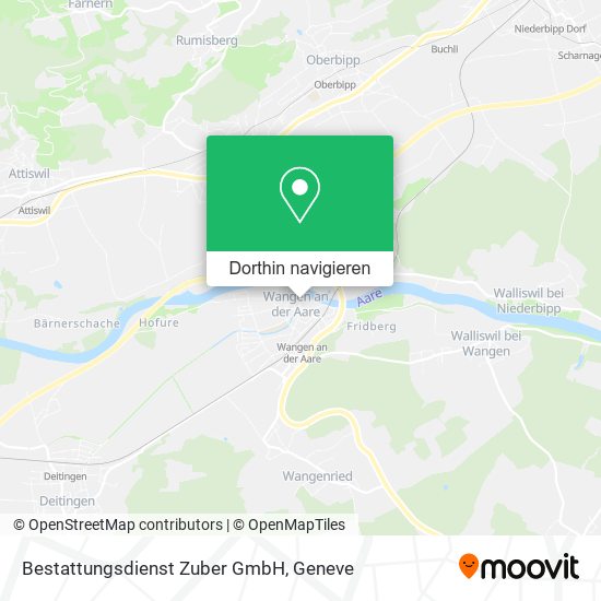 Bestattungsdienst Zuber GmbH Karte