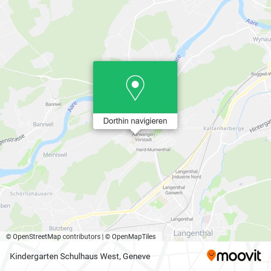 Kindergarten Schulhaus West Karte