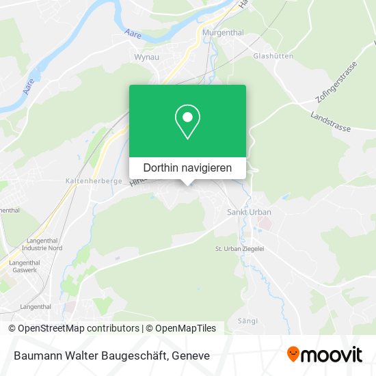 Baumann Walter Baugeschäft Karte