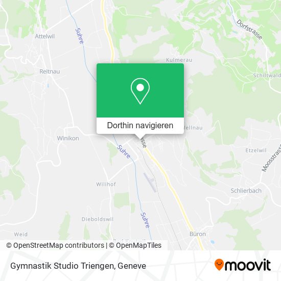 Gymnastik Studio Triengen Karte