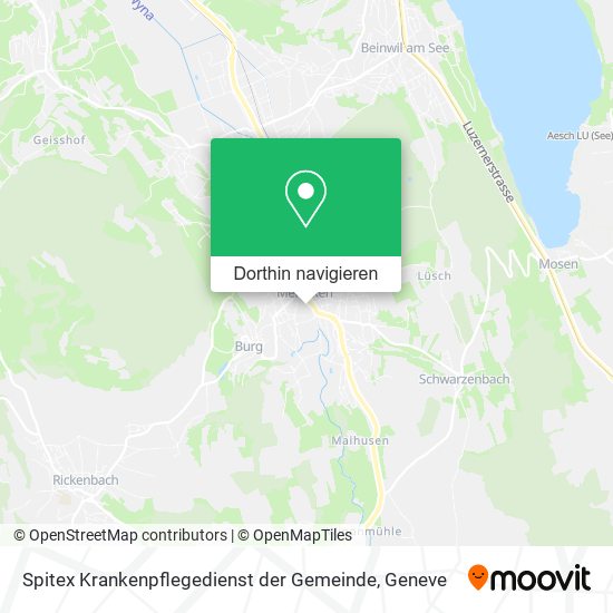 Spitex Krankenpflegedienst der Gemeinde Karte