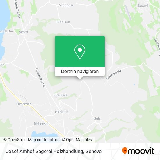 Josef Amhof Sägerei Holzhandlung Karte