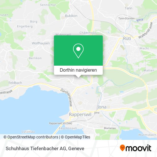 Schuhhaus Tiefenbacher AG Karte