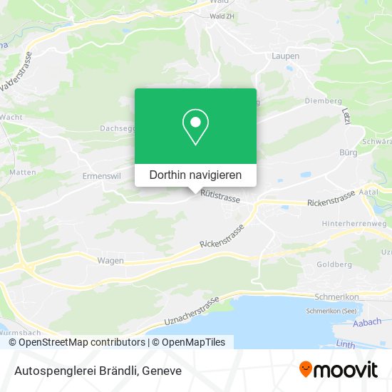 Autospenglerei Brändli Karte
