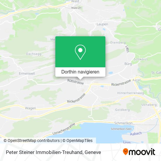 Peter Steiner Immobilien-Treuhand Karte