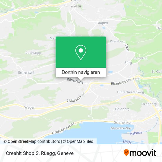 Creahit Shop S. Rüegg Karte