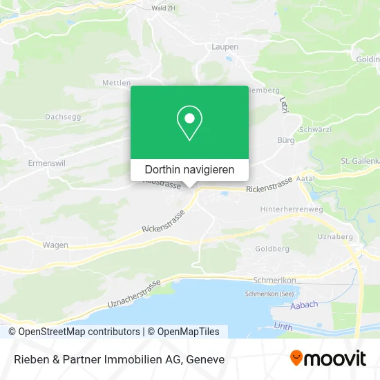 Rieben & Partner Immobilien AG Karte
