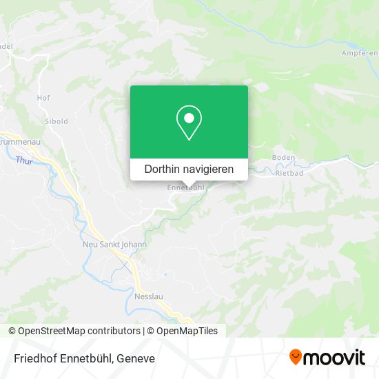 Friedhof Ennetbühl Karte