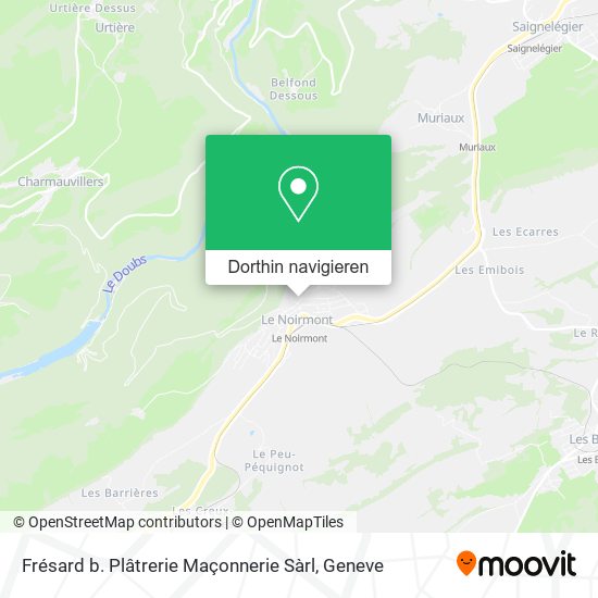 Frésard b. Plâtrerie Maçonnerie Sàrl Karte