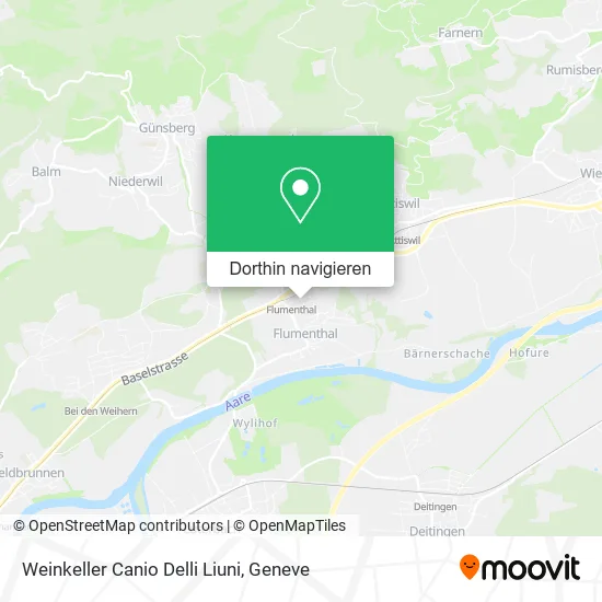 Weinkeller Canio Delli Liuni Karte