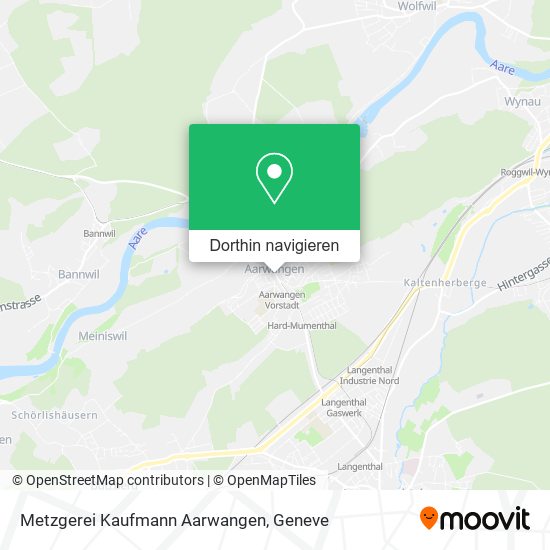 Metzgerei Kaufmann Aarwangen Karte