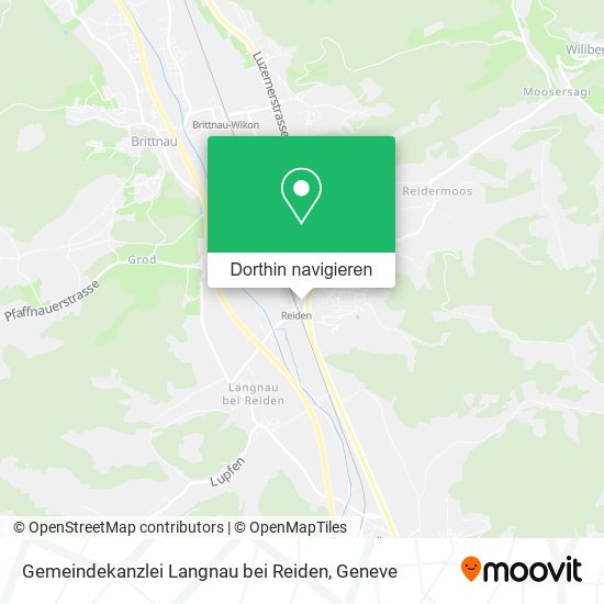 Gemeindekanzlei Langnau bei Reiden Karte