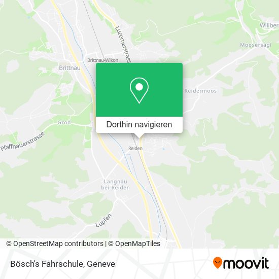 Bösch's Fahrschule Karte