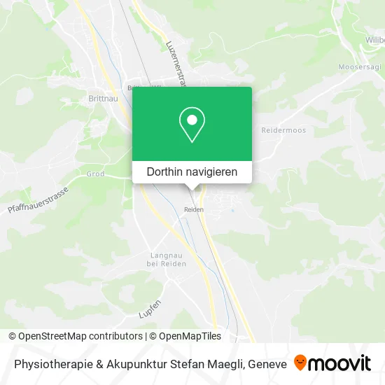 Physiotherapie & Akupunktur Stefan Maegli Karte