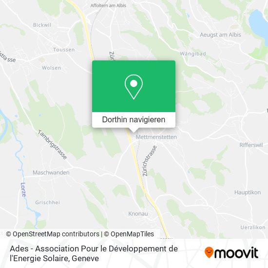 Ades - Association Pour le Développement de l'Energie Solaire Karte