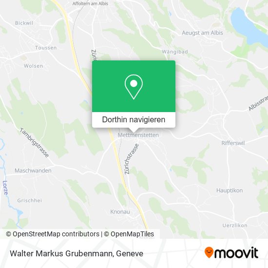 Walter Markus Grubenmann Karte
