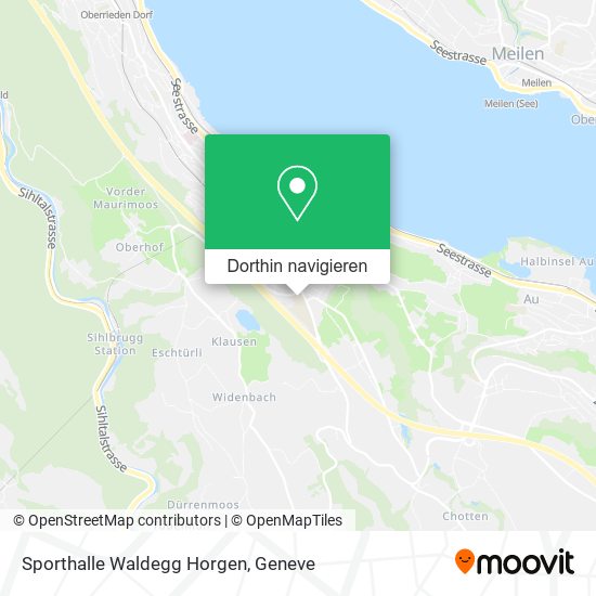 Sporthalle Waldegg Horgen Karte