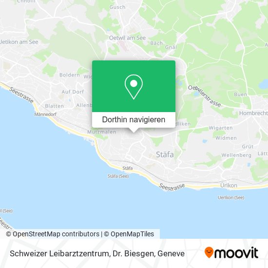 Schweizer Leibarztzentrum, Dr. Biesgen Karte
