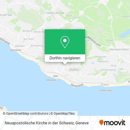 Neuapostolische Kirche in der Schweiz Karte